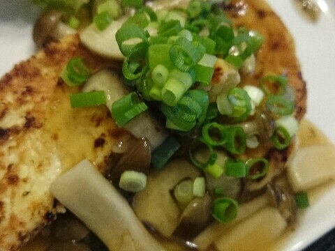 豆腐ハンバーグきのこソース